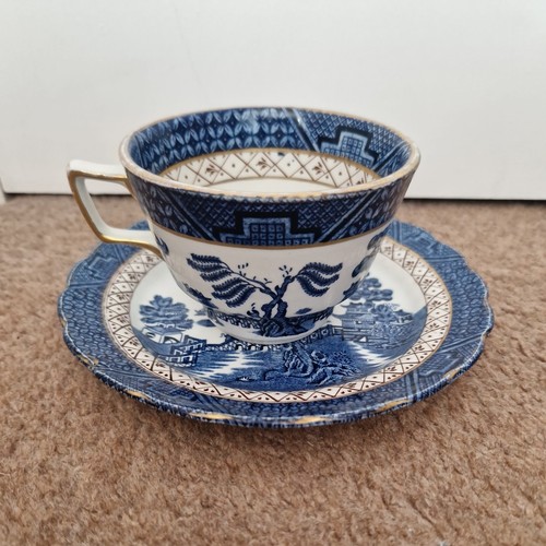 Real old willow cup saucer - willow, &