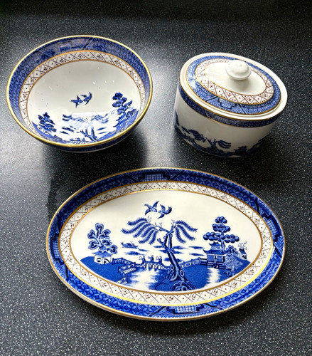 Booths real old willow blue - real,